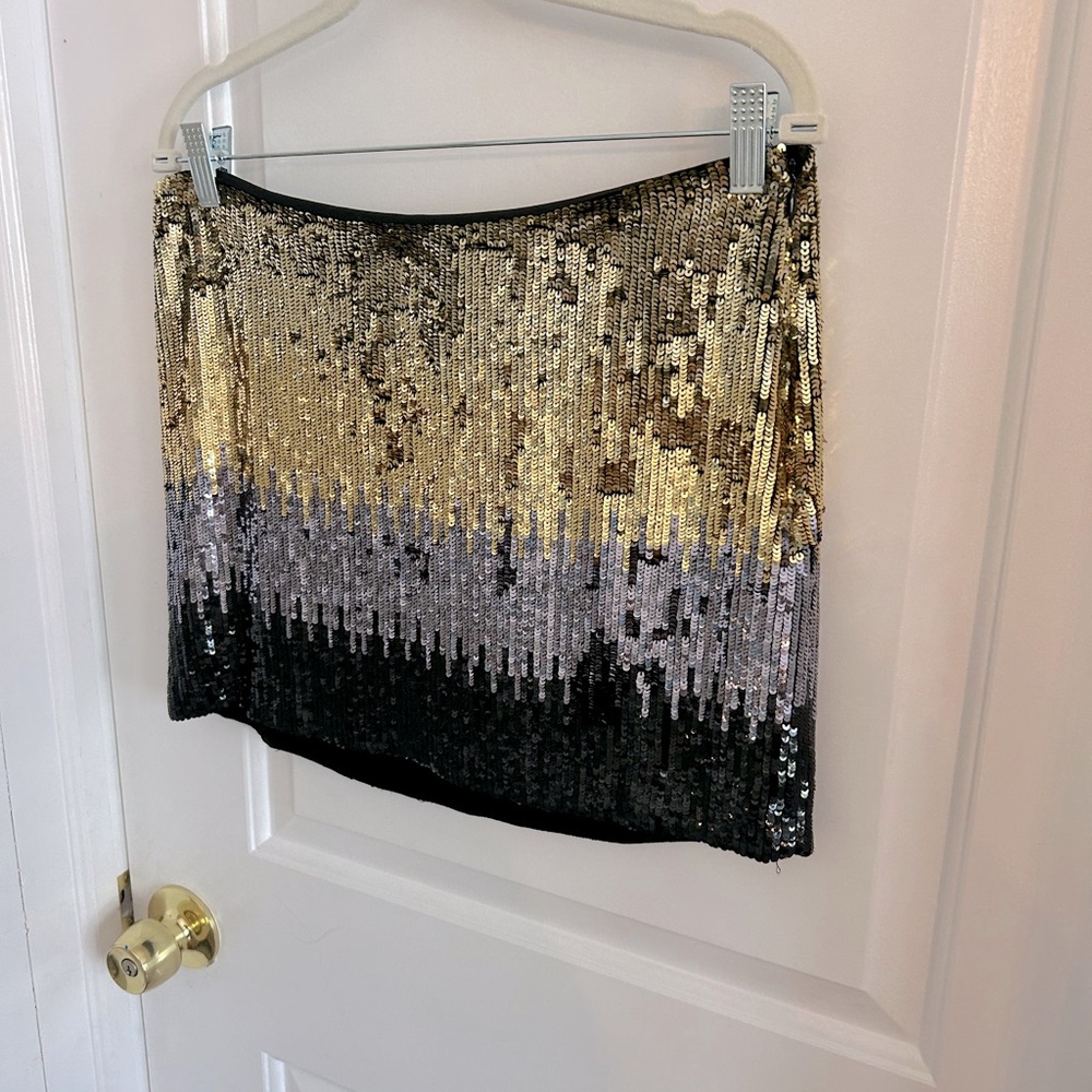 Haute Hippie Sequin mini skirt